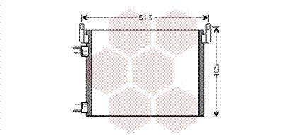 VAN WEZEL Конденсатор, кондиционер 37005452